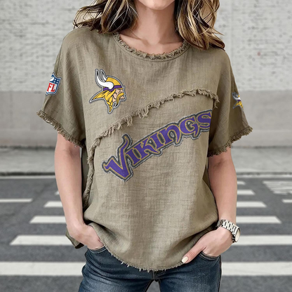 MIN x NFL Women’???s Vintage O-Neck 2905 DatND DVT