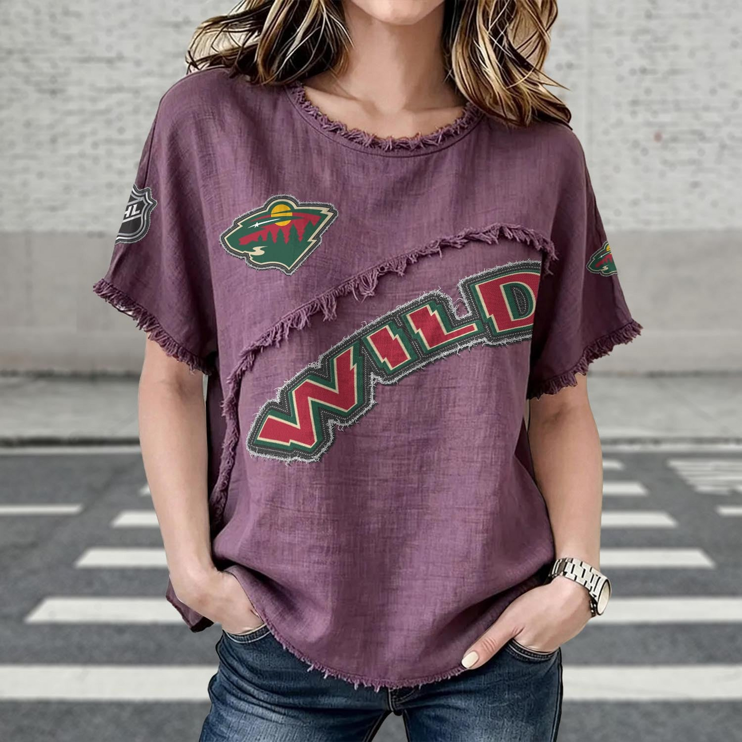 MIN x NHL Women’???s Vintage O-Neck 2905 DatND DVT