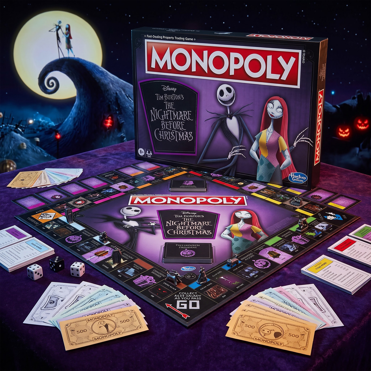 MONOPOLY THE NIGHTMARE BEFORE CHRISTMAS PREMIUM EDITION BOARD GAME