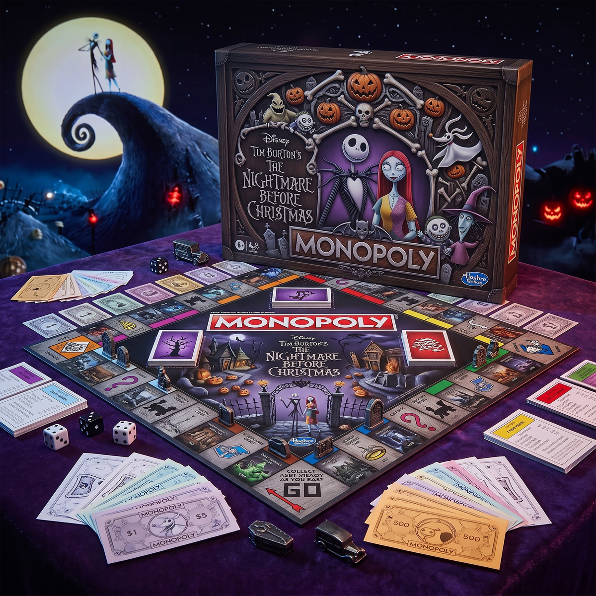 MONOPOLY THE NIGHTMARE BEFORE CHRISTMAS PREMIUM EDITION BOARD GAME