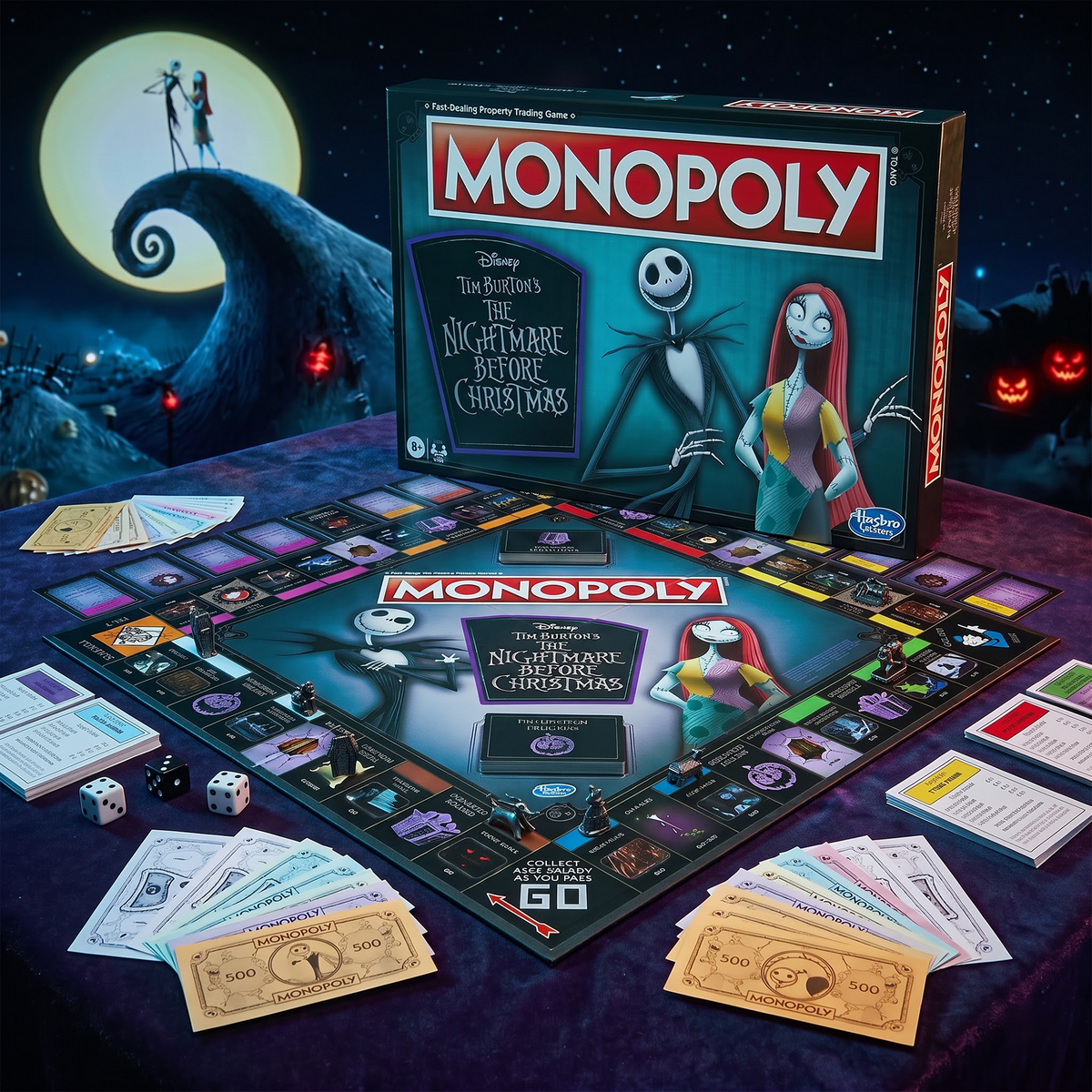 MONOPOLY THE NIGHTMARE BEFORE CHRISTMAS PREMIUM EDITION BOARD GAME