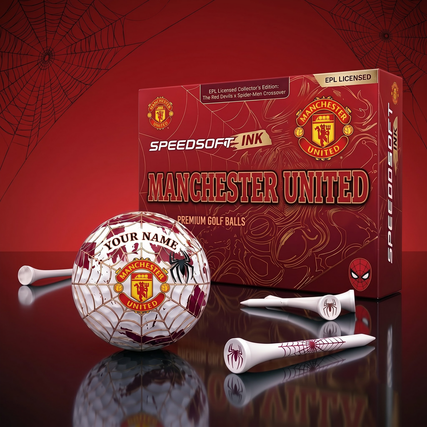 MU X PREMIUM EPL SPIDER EDITION SPEEDSOFT GOLF BALL SET