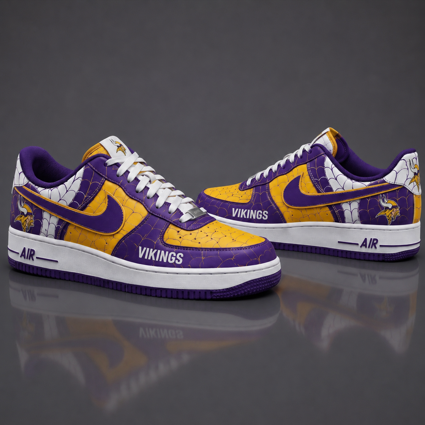 MV NFL x Spider Premium AF1 Sneakers Limited Edition Gift for Football Fans