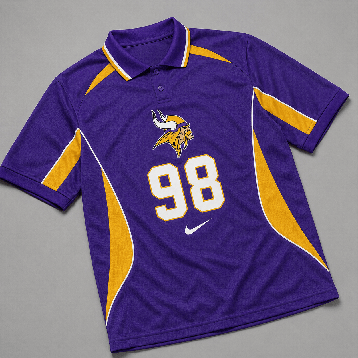 MV Premium NFL Custom Number Sports Style Polo Shirt