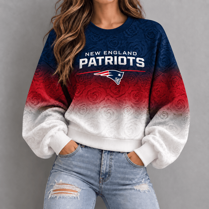 NE x NFL Embossed Rose Ombre Sweatshirt