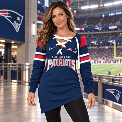 NE x NFL Game Day Spirit Lace-Up Sweatshirt