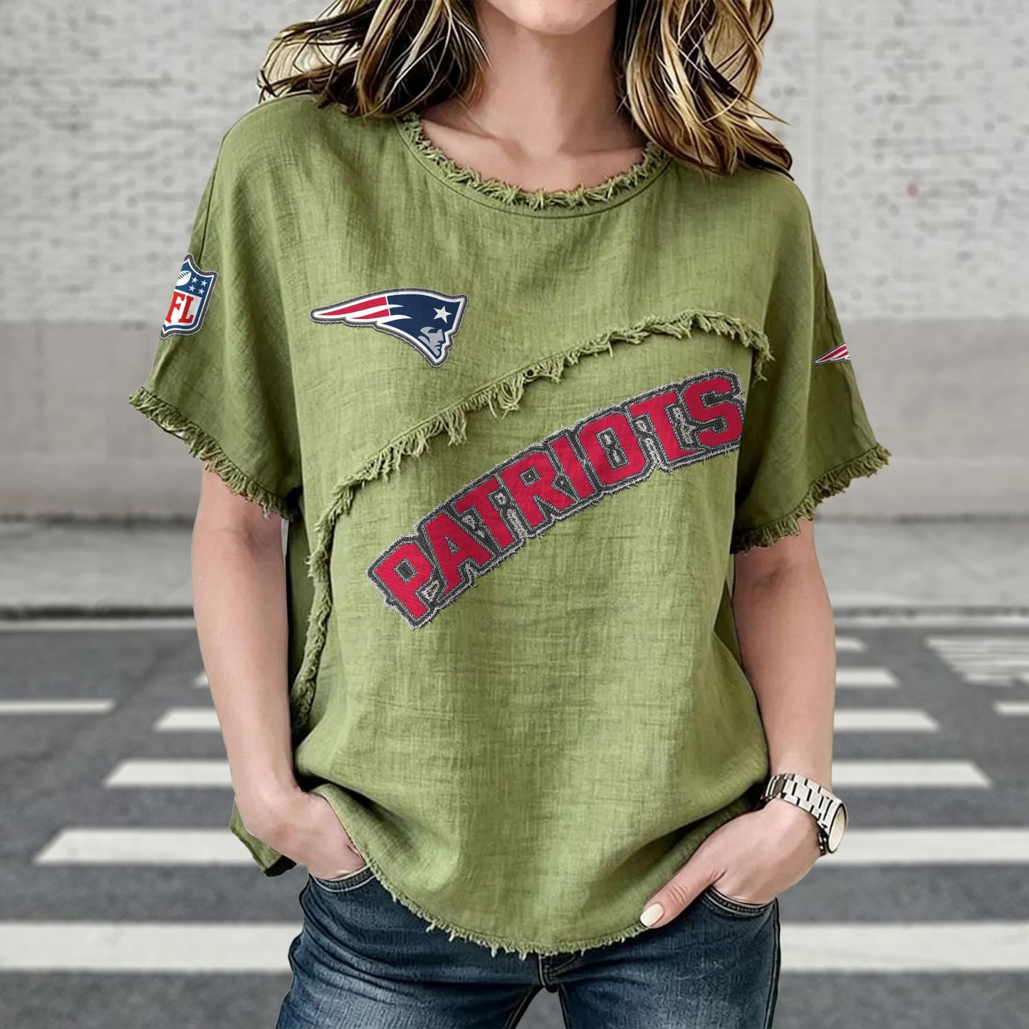 NE x NFL Women’???s Vintage O-Neck 2905 DatND DVT