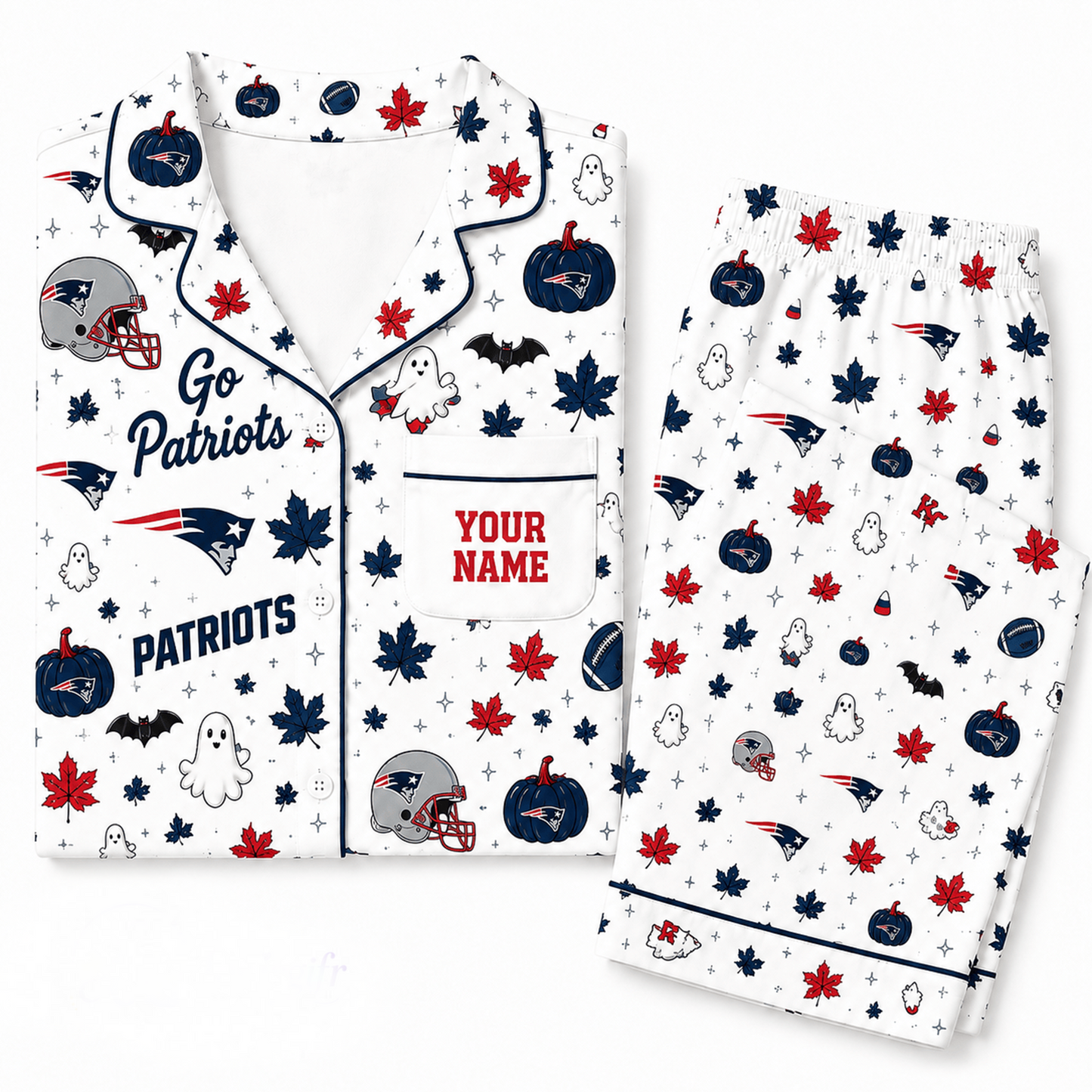 NEP x NFL Halloween Personalized Set Long Pajamas