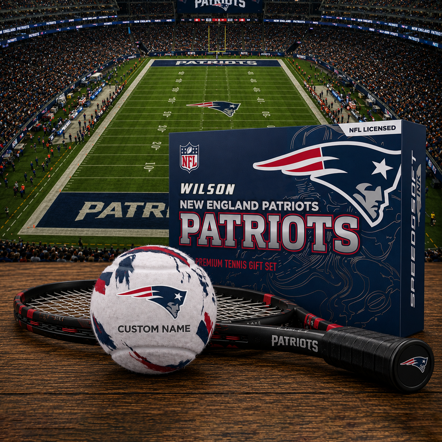 NEP_PREMIUM NFL  EXCLUSIVE PERSONALIZED TENNIS BALL SET LIMITED EDTION