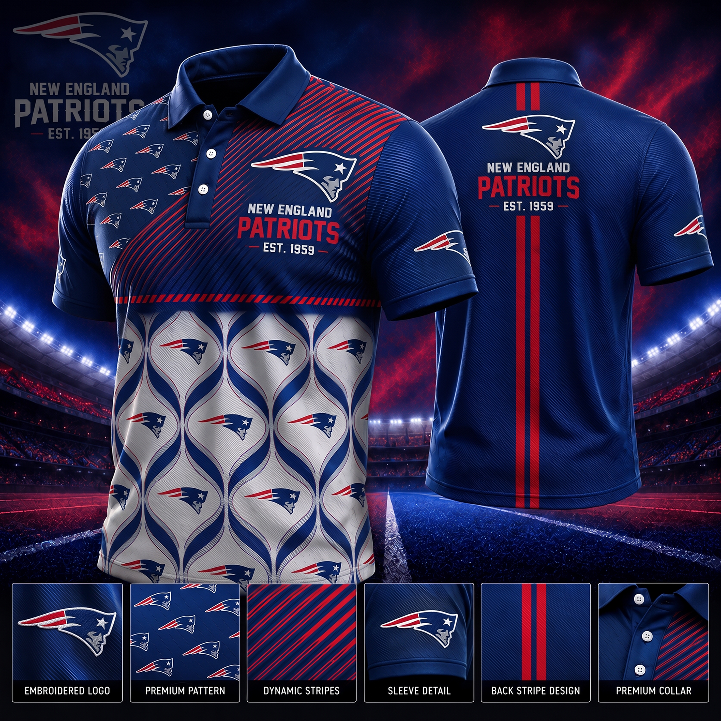 NEP_PREMIUM NFL  EXCLUSIVE POLO SHIRT LIMITED EDITION 200726