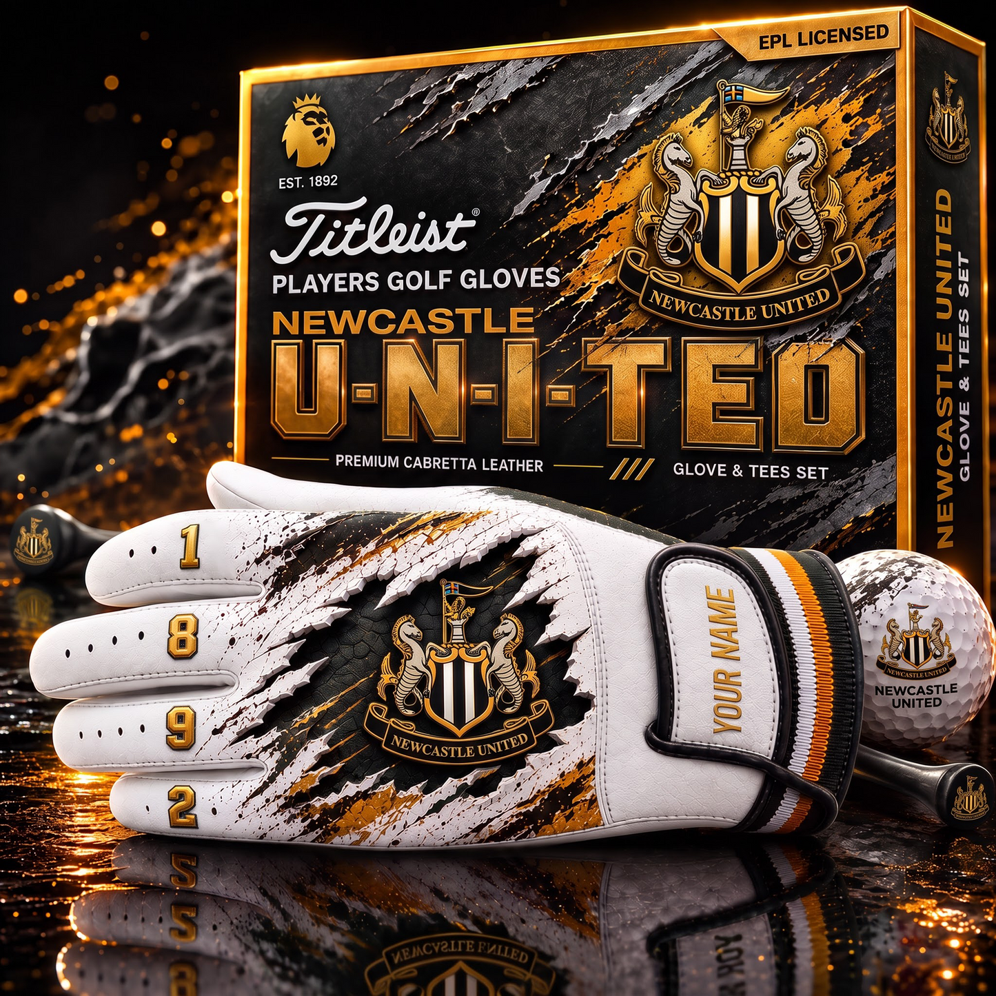 NEW X PREMIUM EPL PLAYERS GOLF GLOVE GIFT SET