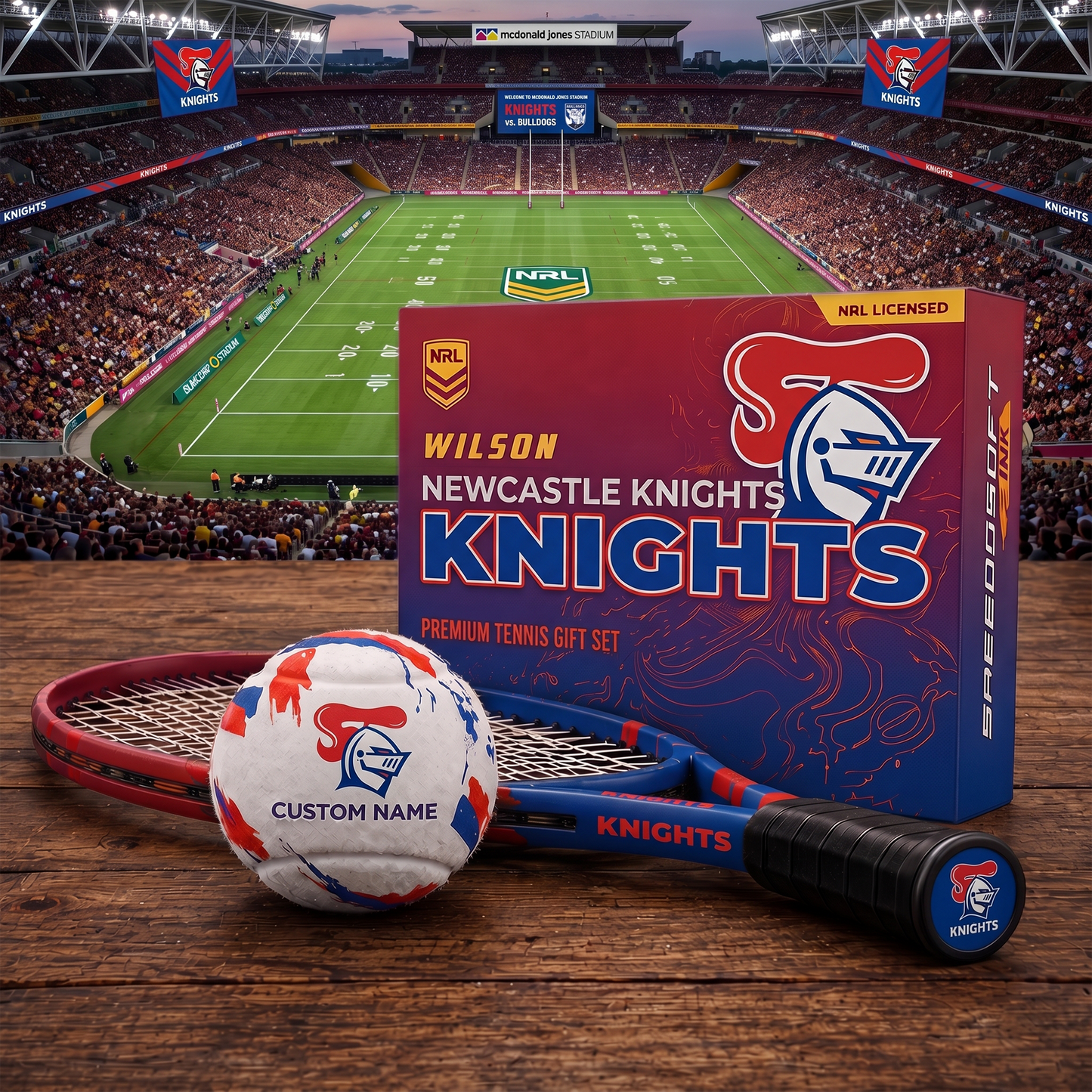 NK_PREMIUM NRL  EXCLUSIVE PERSONALIZED TENNIS BALL SET LIMITED EDTION