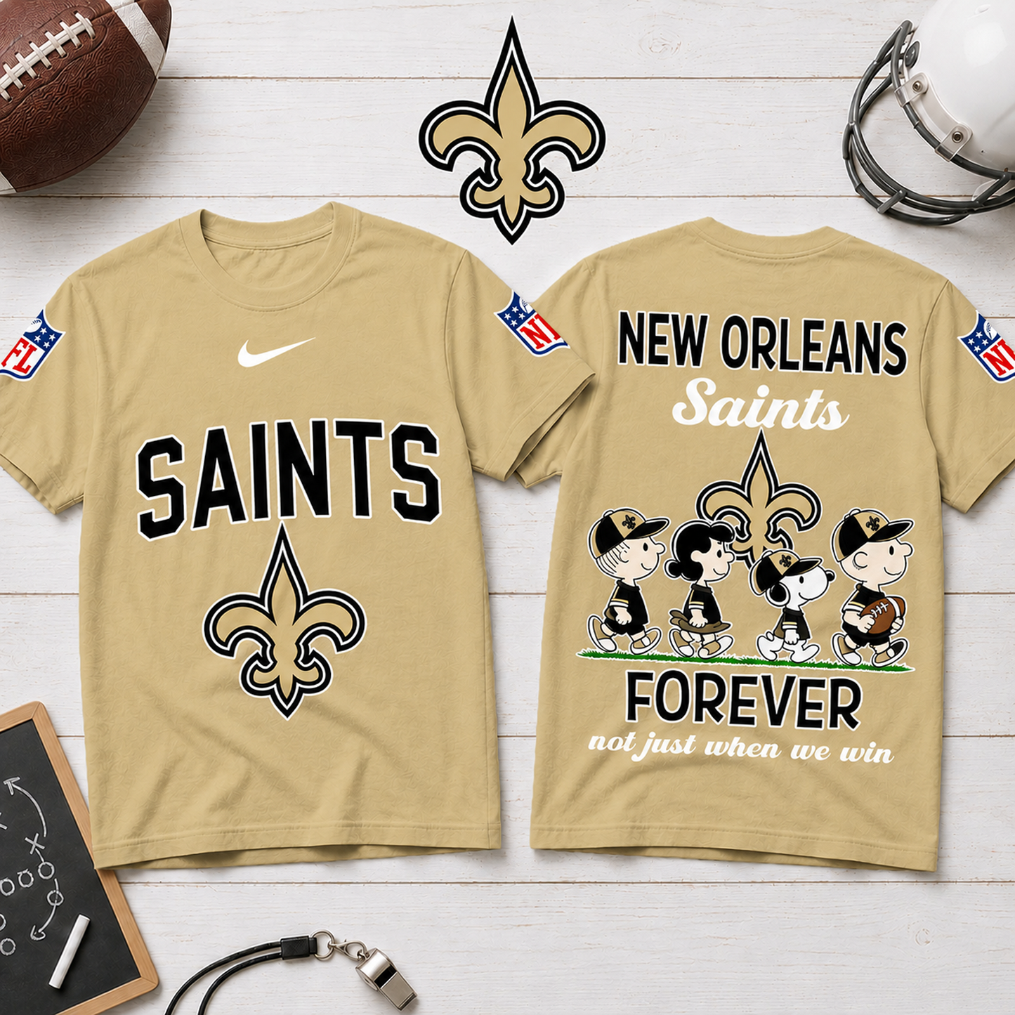 NO x NFL Forever – Peanuts Football Fan 3D Shirt 2007