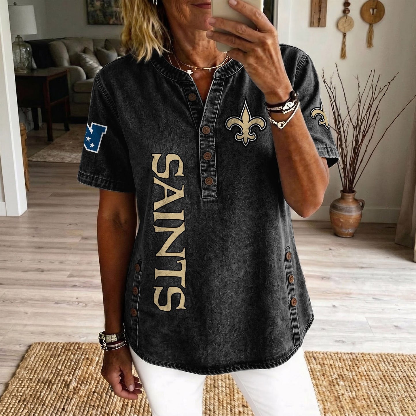 NO x NFL Women’???s Denim Casual Tops DATND LBN 190526