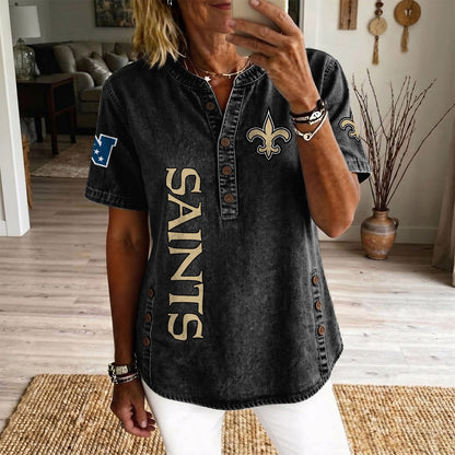 NO x NFL Women’???s Denim Casual Tops DATND LBN 190526