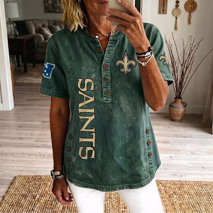 NO x NFL Women’???s Denim Casual Tops DATND LBN 190526