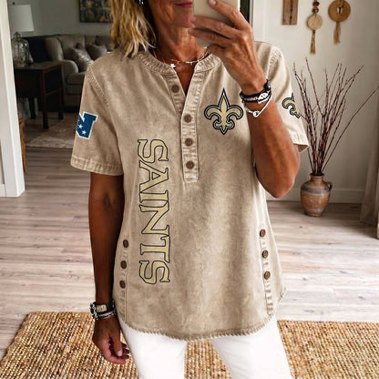NO x NFL Women’???s Denim Casual Tops DATND LBN 190526
