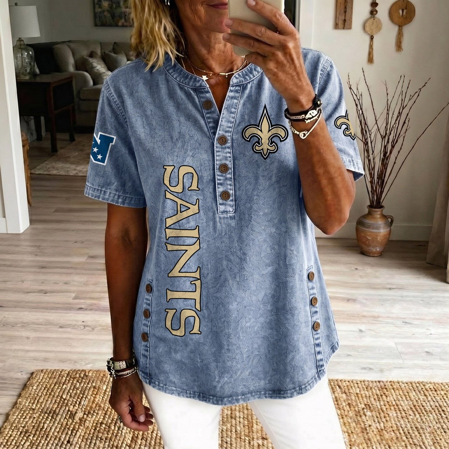 NO x NFL Women’???s Denim Casual Tops DATND LBN 190526