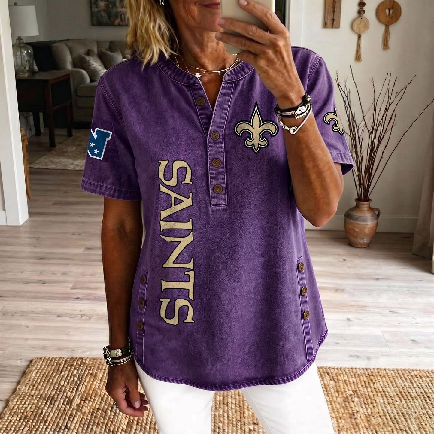 NO x NFL Women’???s Denim Casual Tops DATND LBN 190526