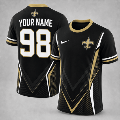 NOS x NFL Custom Name Number Personalized Athletic T-Shirt