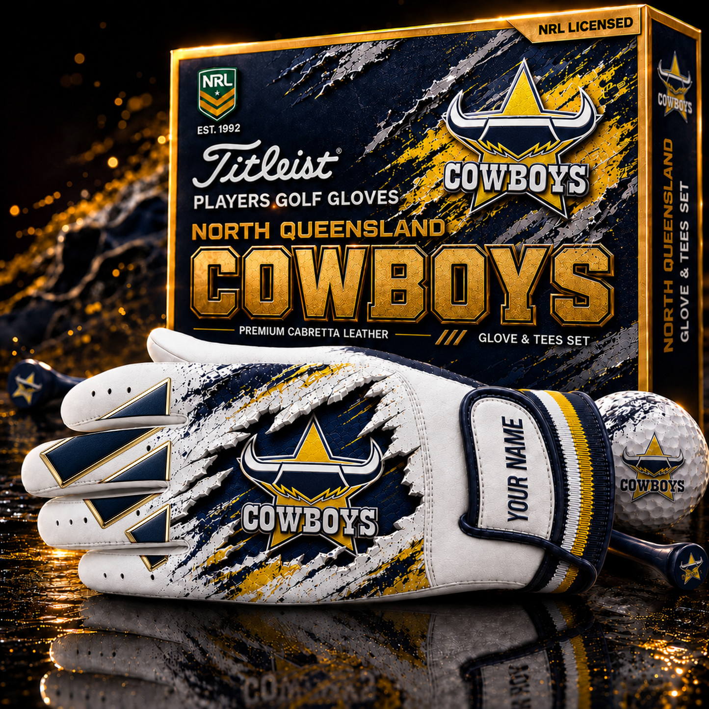NQC_PREMIUM NRL PLAYERS GOLF GLOVE GIFT SET  V3