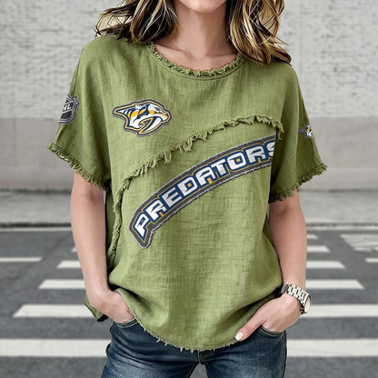 NSH x NHL Women’???s Vintage O-Neck 2905 DatND DVT