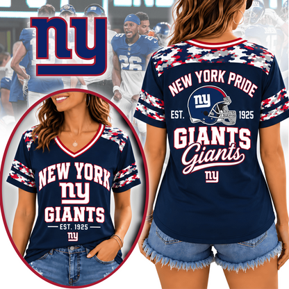 NYG Premium NFL All-American Camo V-neck
