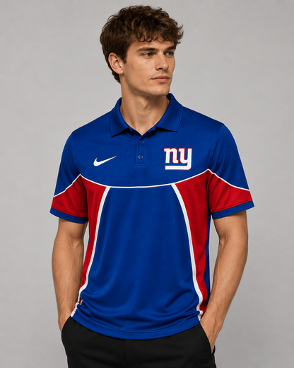 NYG Premium NFL Personalized Sports Style Polo Shirt