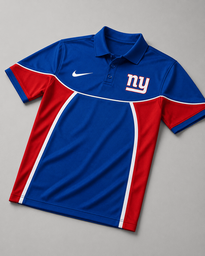 NYG Premium NFL Personalized Sports Style Polo Shirt