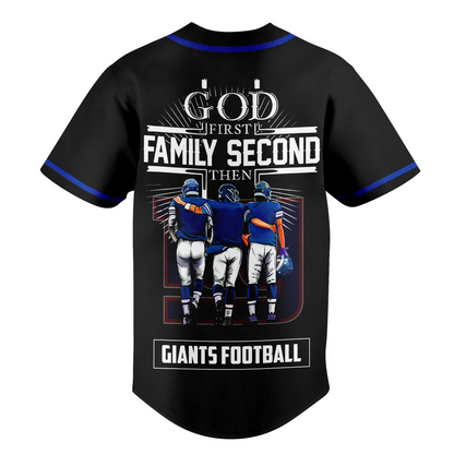 NYG x NFL God First, Family Second – Faith & Brotherhood Football Jersey