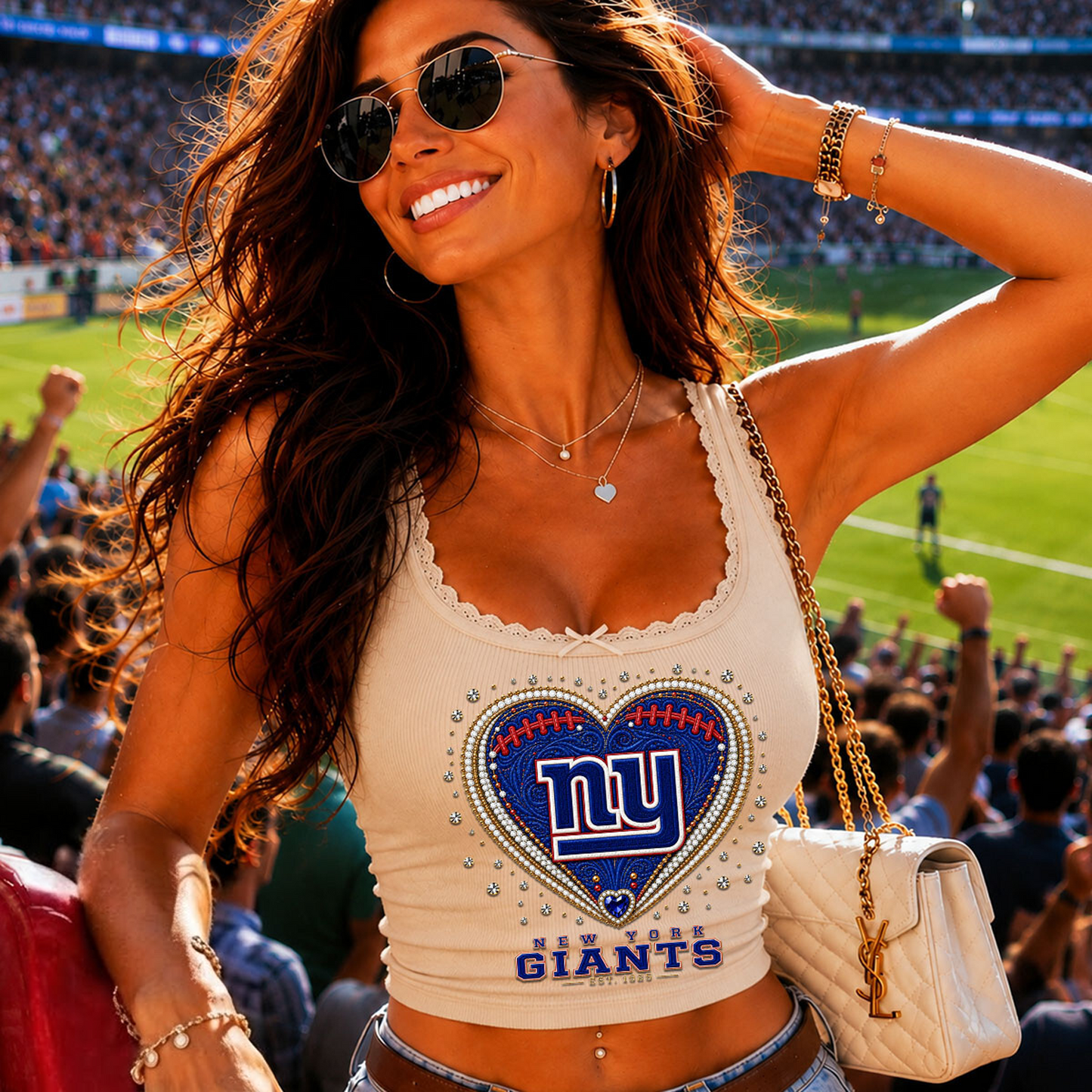 NYG x NFL Lace-trim camisole DatND DVT