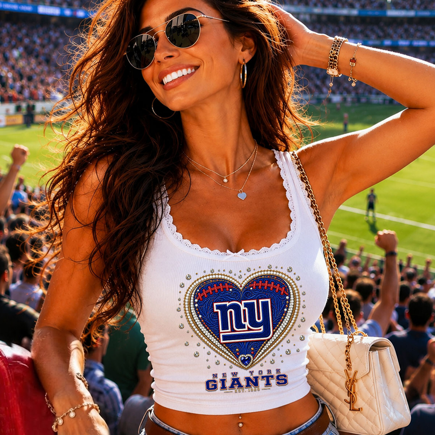 NYG x NFL Lace-trim camisole DatND DVT