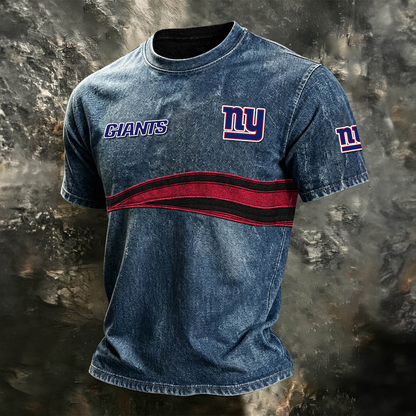 NYG x NFL Washed Cotton Retro Men's T-shirt
