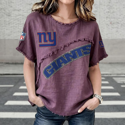 NYG x NFL Women’???s Vintage O-Neck 2905 DatND DVT