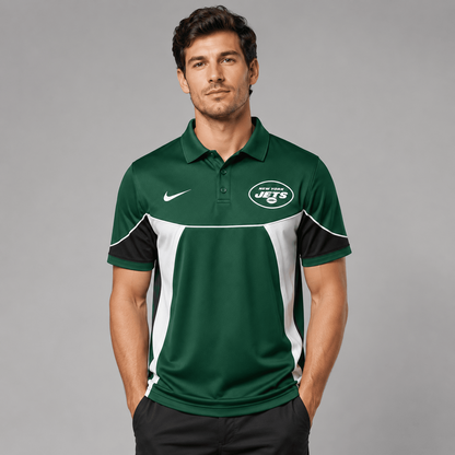 NYJ Premium NFL Personalized Sports Style Polo Shirt