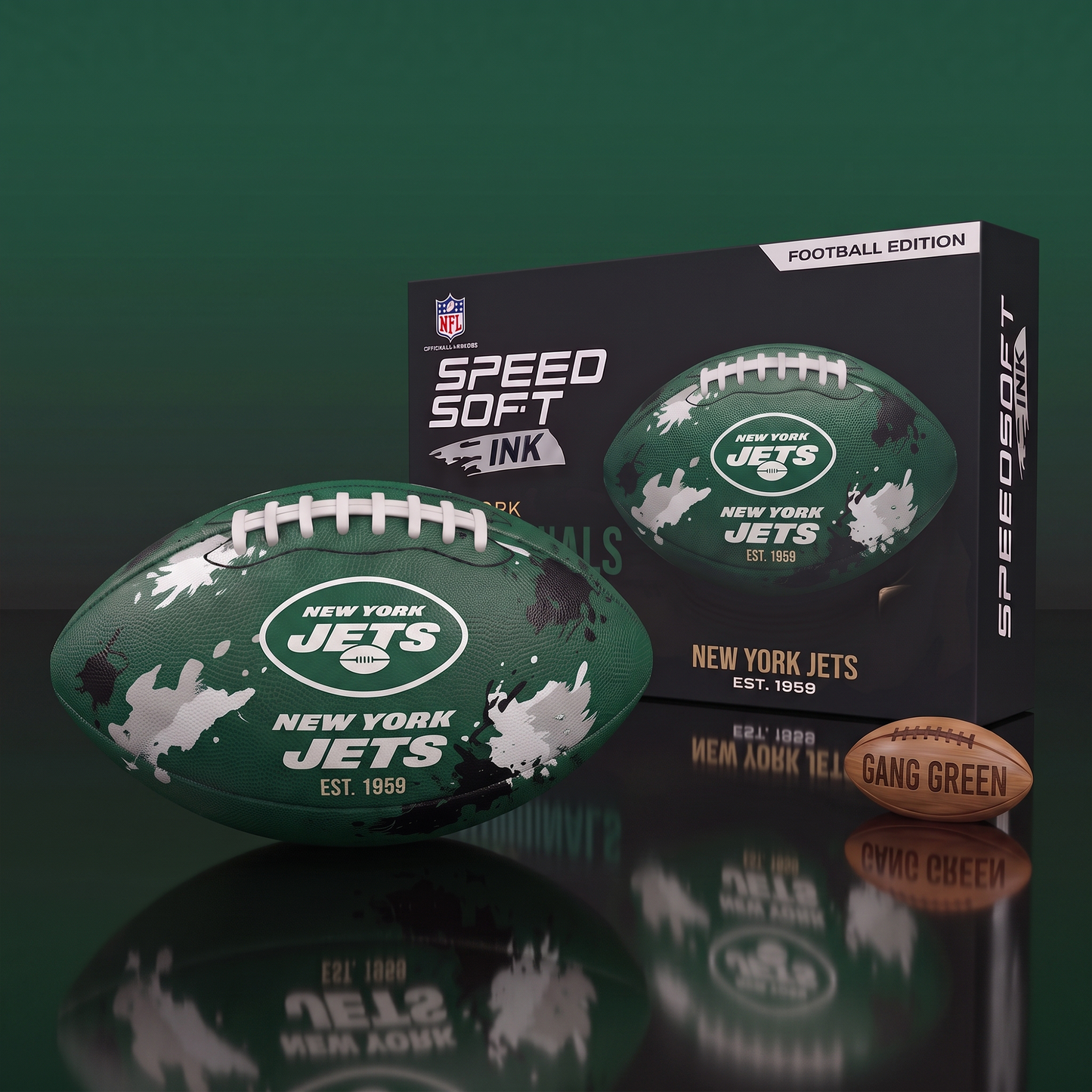 NYJ X NFL Champion Series Football – Custom Edition 2207 NAK NHT
