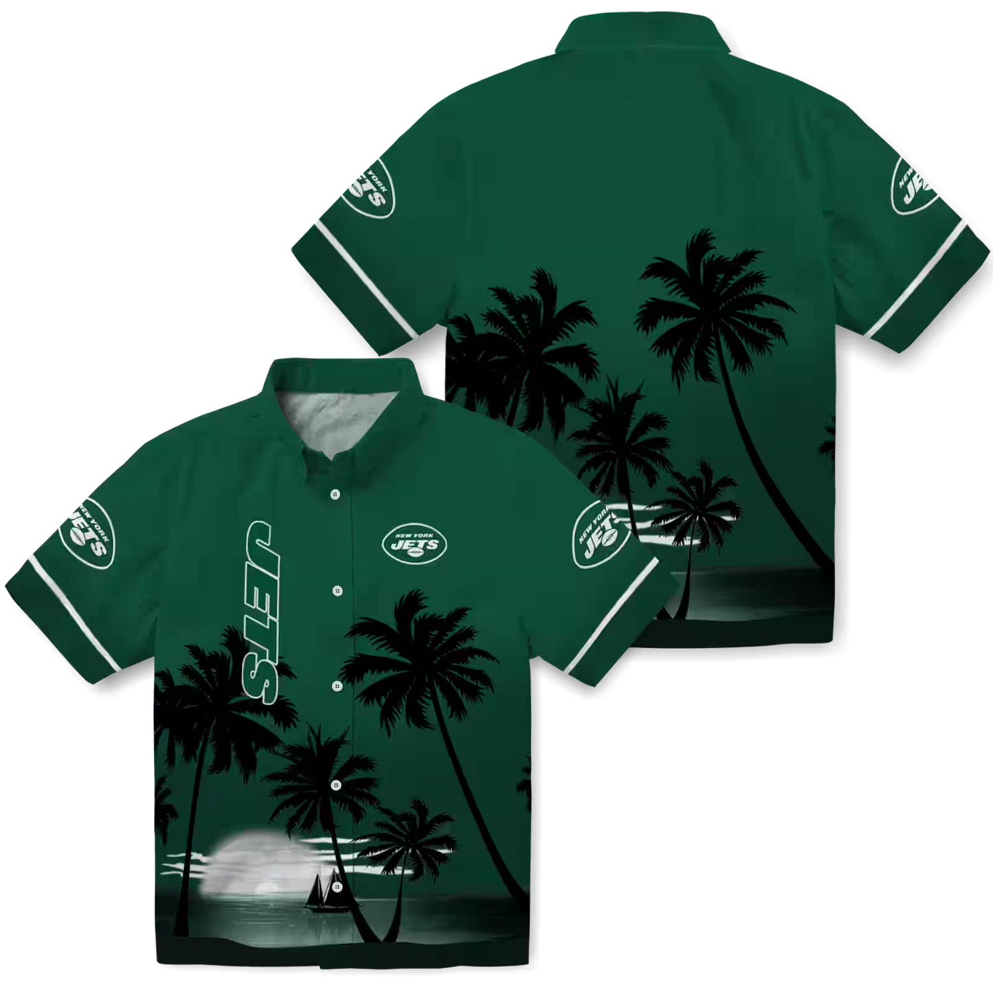 NYJ x NFL Hawaiian Shirt ’??? Beach Sunset DATND TANTD 270526