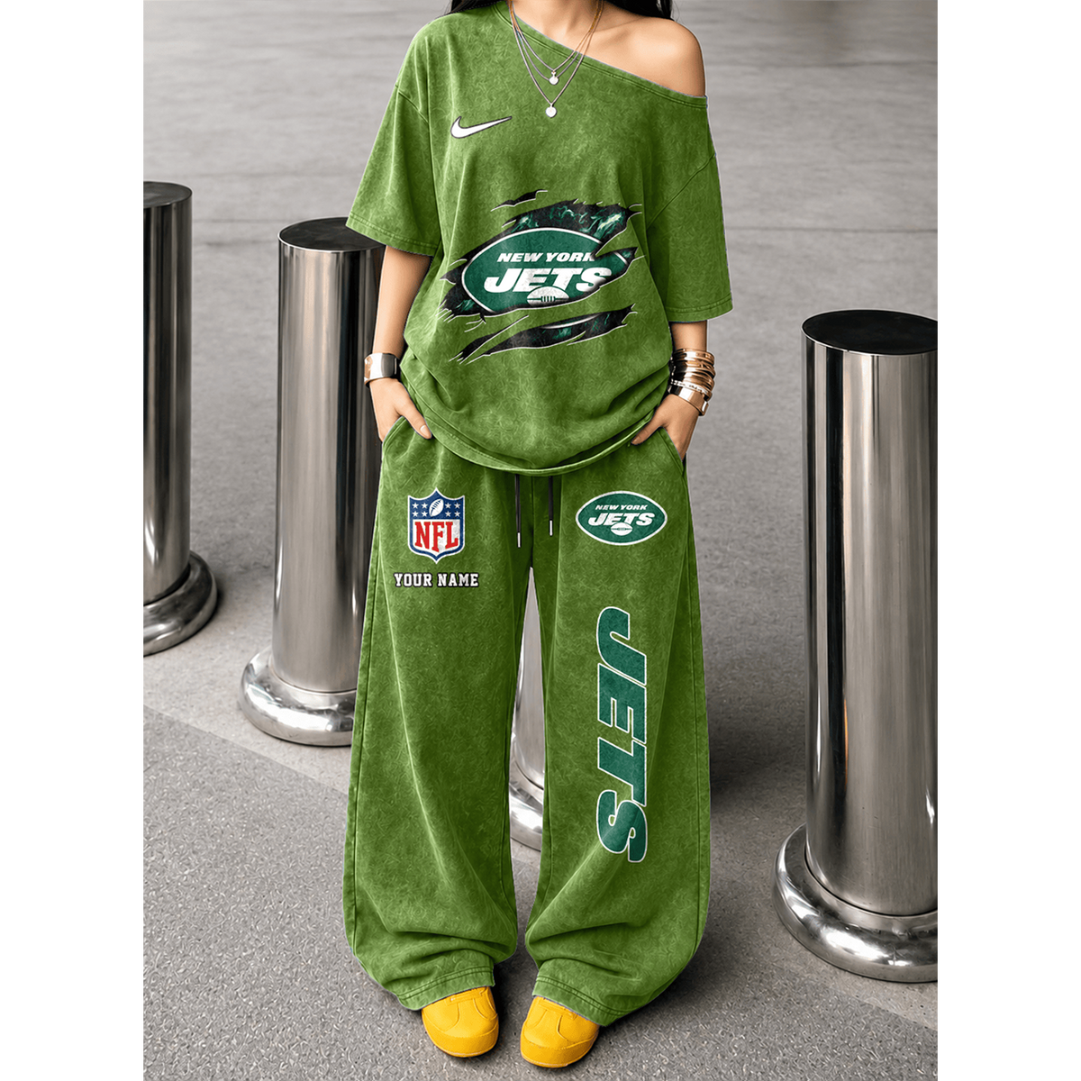 NYJ x NFL Relaxed Fit Two Piece Sportswear Set