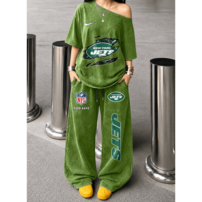 NYJ x NFL Relaxed Fit Two Piece Sportswear Set