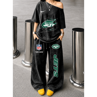NYJ x NFL Relaxed Fit Two Piece Sportswear Set