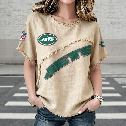 NYJ x NFL Women’???s Vintage O-Neck 2905 DatND DVT