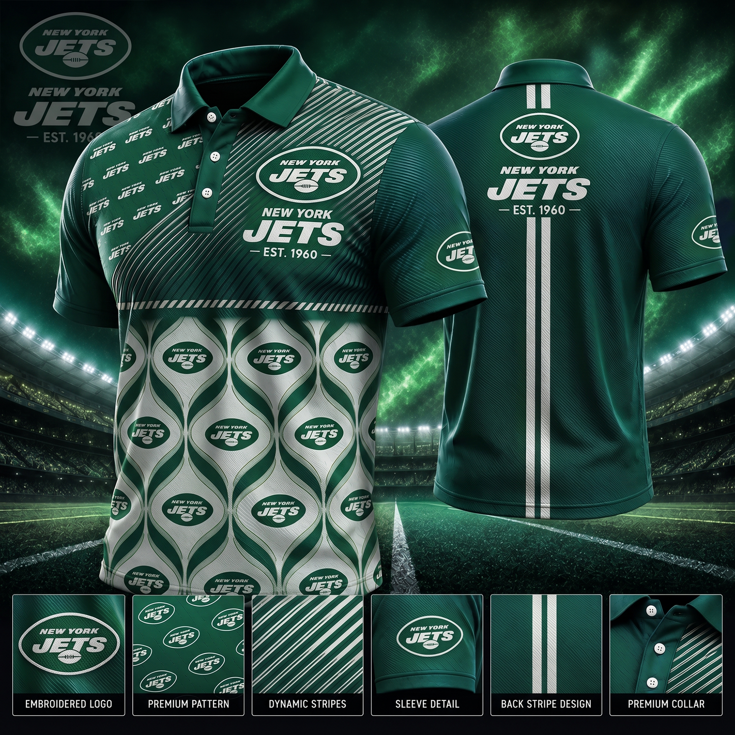 NYJ_PREMIUM NFL  EXCLUSIVE POLO SHIRT LIMITED EDITION 200726