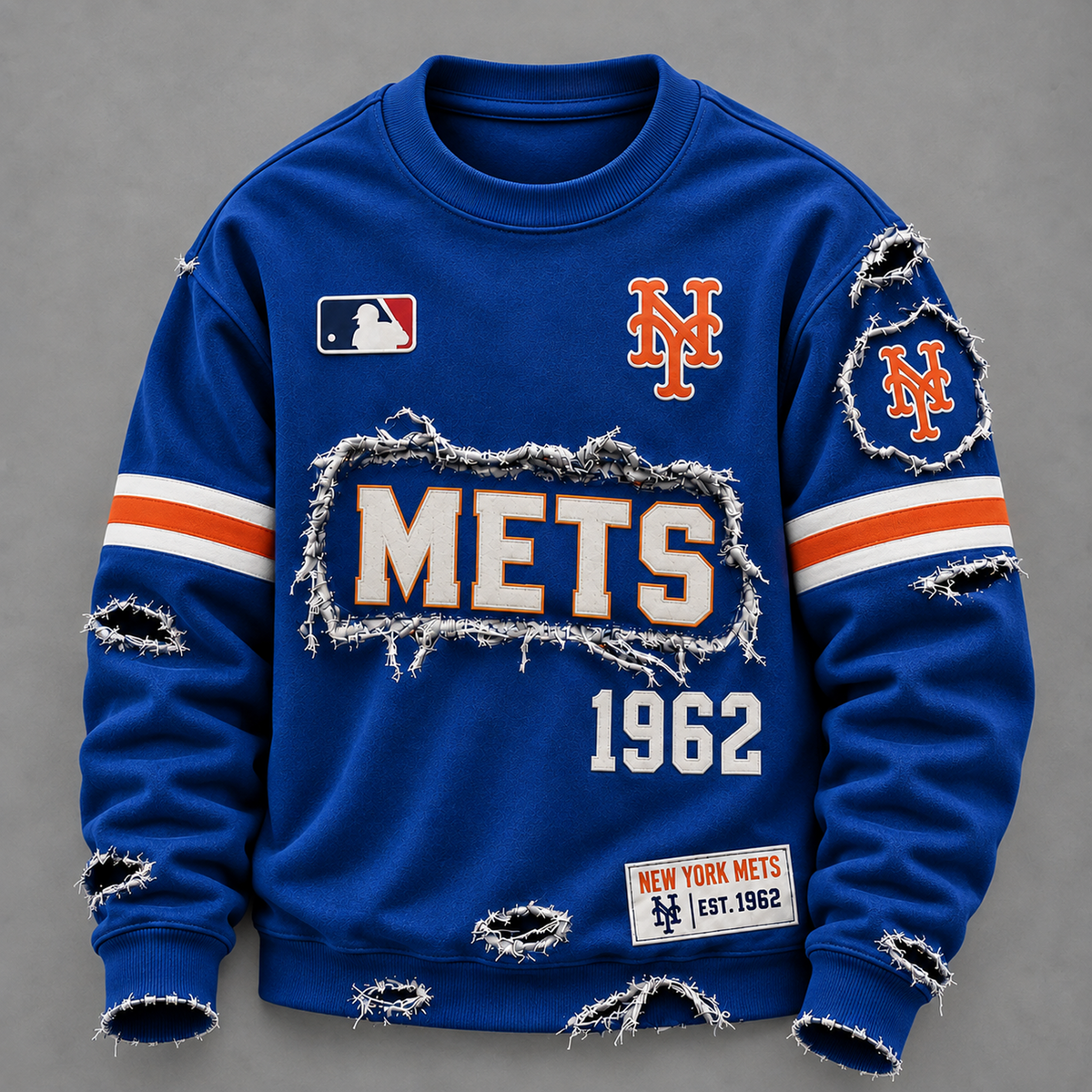 NYM x MLB Distressed Premium SweatShirt