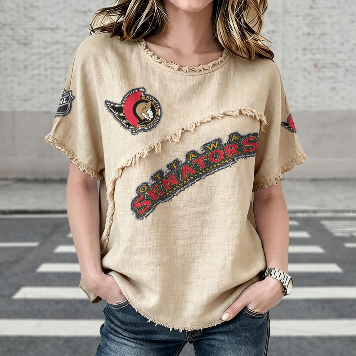 OTT  x NHL Women’???s Vintage O-Neck 2905 DatND DVT
