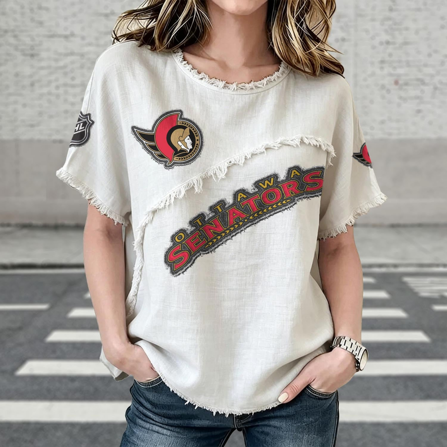 OTT  x NHL Women’???s Vintage O-Neck 2905 DatND DVT