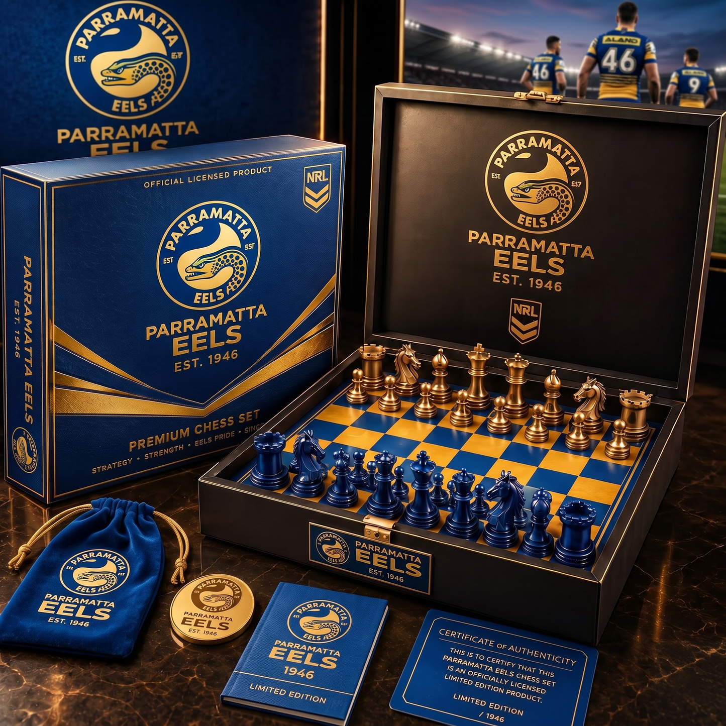 PAR X PREMIUM NRL CHAMPIONS CHESS SET – LIMITED COLLECTOR EDITION
