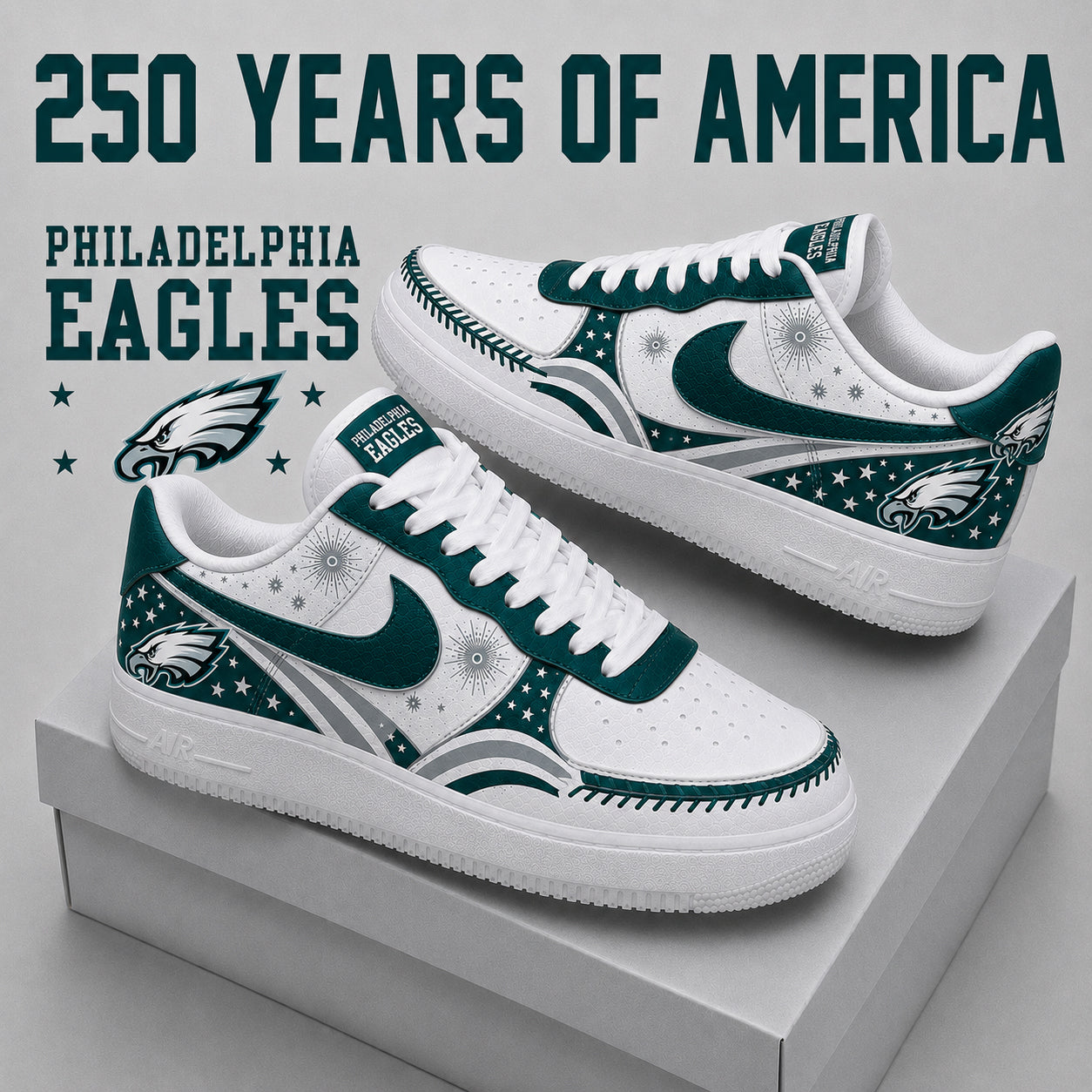 PE x NFL Premium AF1 Sneaker Gift For Fan