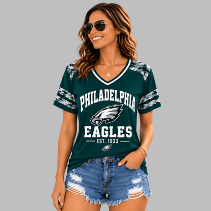 PHI Premium NFL All-American Camo V-neck