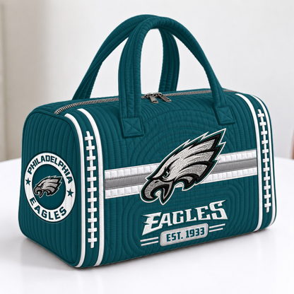 PHI x NFL Quilted Luggage Travel Bag