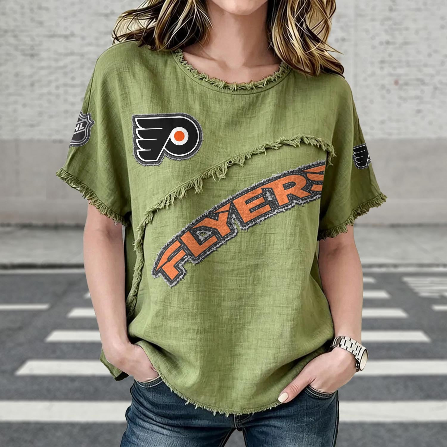 PHI x NHL Women’???s Vintage O-Neck 2905 DatND DVT